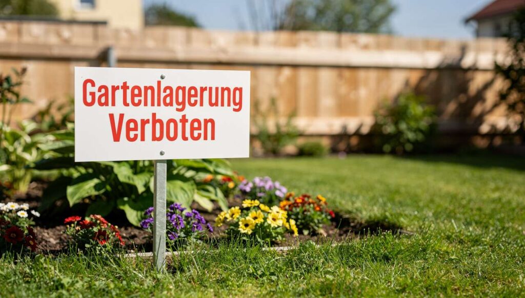 Gartenlagerung verboten: Dieser Gegenstand kostet bis 100.000 Euro Strafe