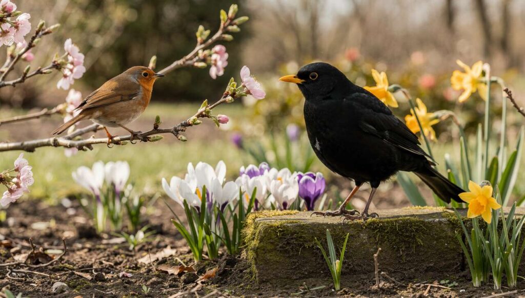 Warnung an alle mit Amseln und Rotkehlchen im Garten im März