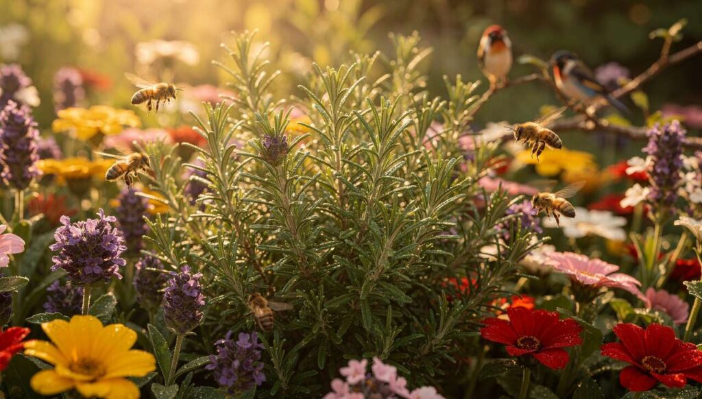 Diese 20 Blumen rund um Rosmarin verwandeln Ihren Garten in ein pestizidfreies Paradies für Bienen und Vögel