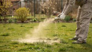 Anfang März: Dieses diskrete Pulver, das Profis auf den Rasen streuen, verhindert den Fehler, der Ihren Rasen ruiniert